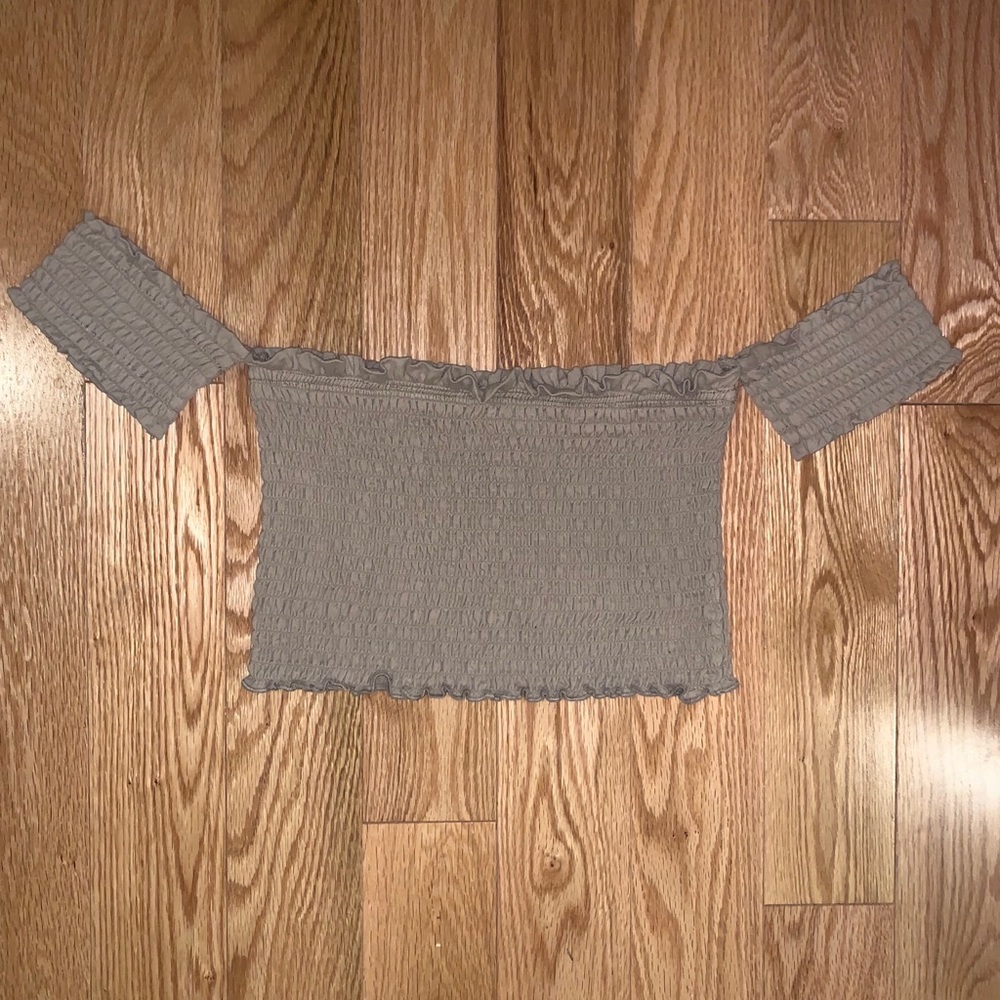 Off the shoulder crop top